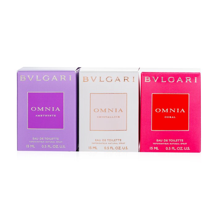 Bvlgari The Women’s Gift Collection (Omnia Crystalline + Omnia Coral + Omnia Amethyste) 3x15ml/0.5ozProduct Thumbnail