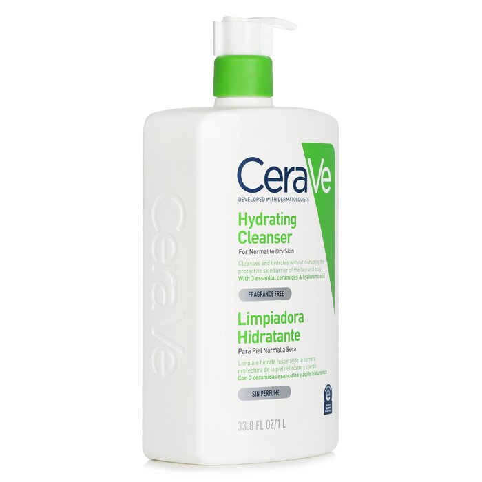 CeraVe Hydrating Cleanser For Normal to Dry Skin 1000ml/33.8ozProduct Thumbnail