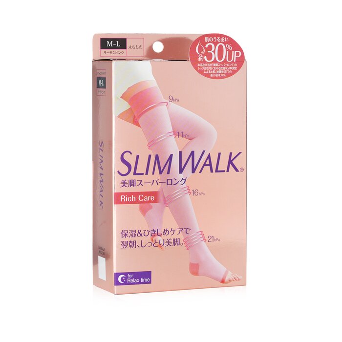 SlimWalk Compression Open-Toe Socks For Relax, Moisturizing - # Pink (Size: M-L)  1pairProduct Thumbnail