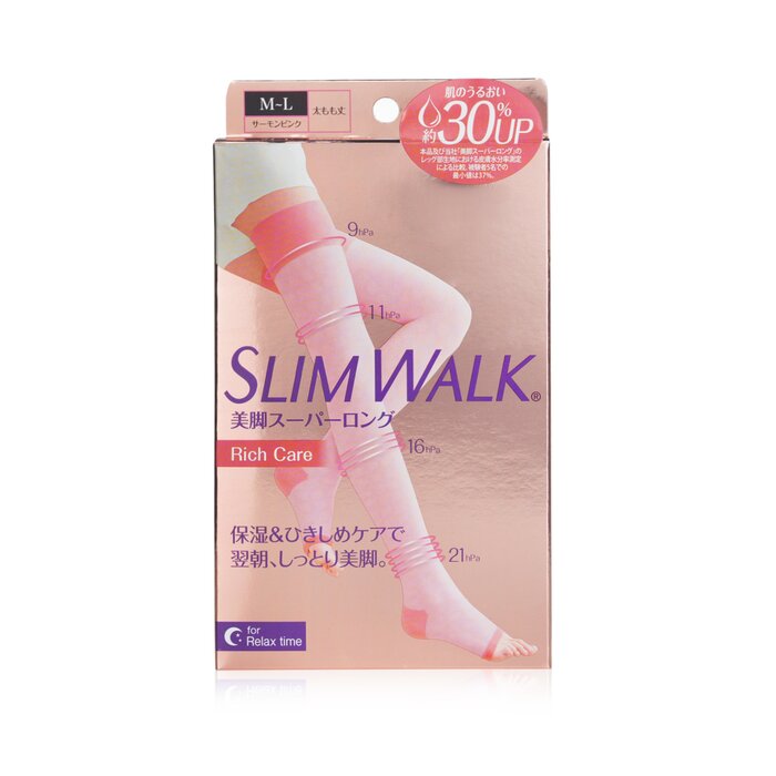 SlimWalk 保濕休閒壓力襪 (睡眠型, 長筒露趾)- #粉紅色 (尺寸:中至大碼)  1pairProduct Thumbnail