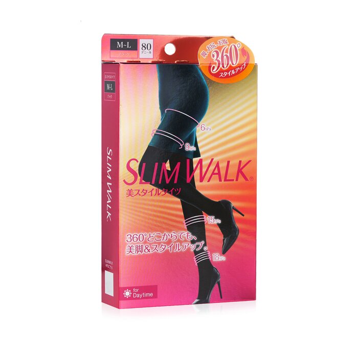SlimWalk Compression Tights, Stepped Pressure Design - # Black (Size: M-L) 1pairProduct Thumbnail