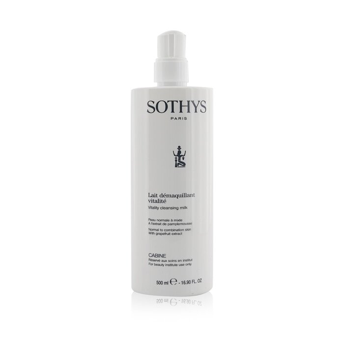 ソティス  Sothys Vitality Cleansing Milk - For Normal to Combination Skin , With Grapefruit Extract (Salon Size) 500ml/16.9ozProduct Thumbnail
