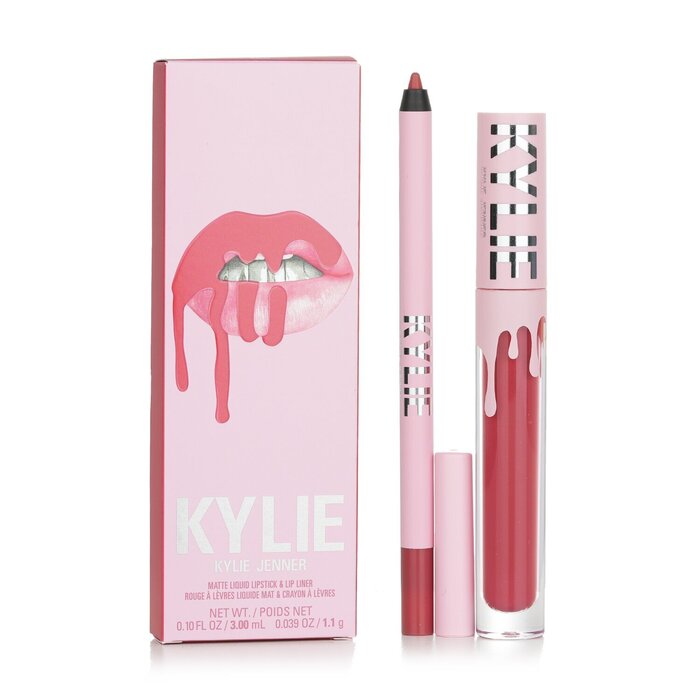 Kylie By Kylie Jenner Փայլ շուրթերի հավաքածու՝ անփայլ հեղուկ շրթներկ 3մլ + շուրթերի երեսպատում 1.1գ 2pcsProduct Thumbnail