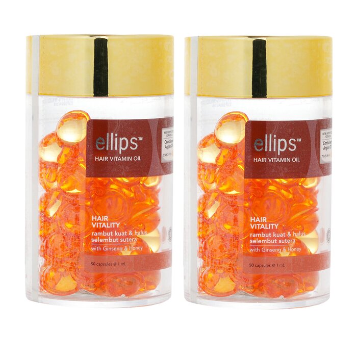 意立诗 Ellips 橙色维生素护发胶囊 - 活力系列 2x50capsulesProduct Thumbnail