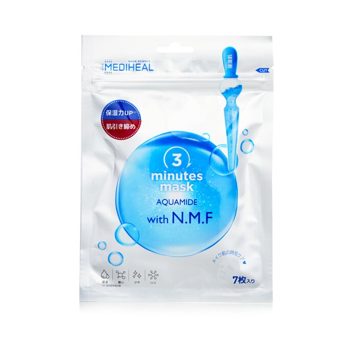 Mediheal 3 Minutes Mask Aquamide with N.M.F (Japan Version) 7pcsProduct Thumbnail