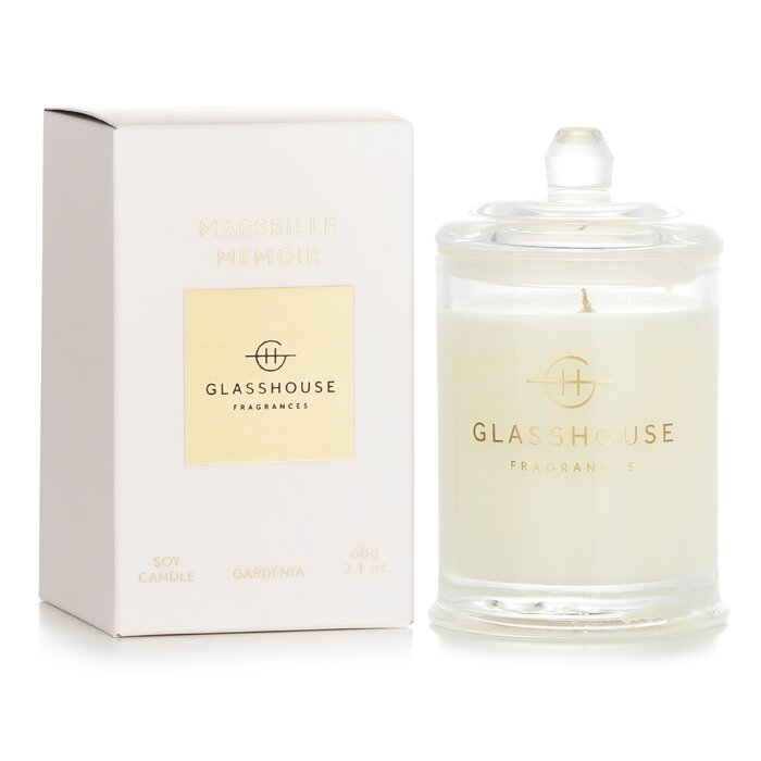 Glasshouse Triple Scented Soy Candle - Marseille Memoir (Gardenia) 60g/2.1ozProduct Thumbnail