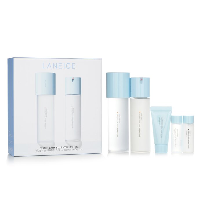 Laneige Water Bank Blue Hyaluronic 2 Step Essential Set (For Normal to Dry Skin) 5pcsProduct Thumbnail