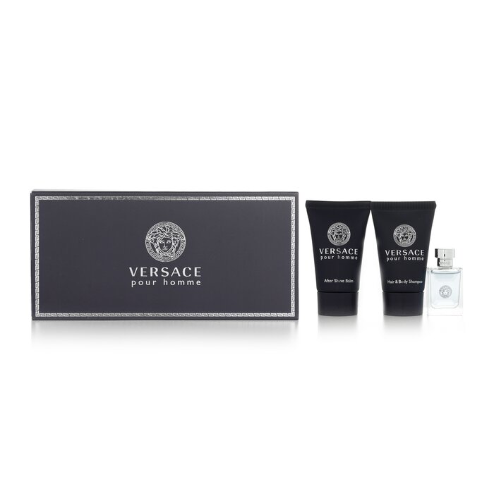 Versace Versace Pour Homme Set: Eau De Toilette 5ml + Hair & Body Shampoo 25ml + After Shave Balm 25ml  3pcsProduct Thumbnail