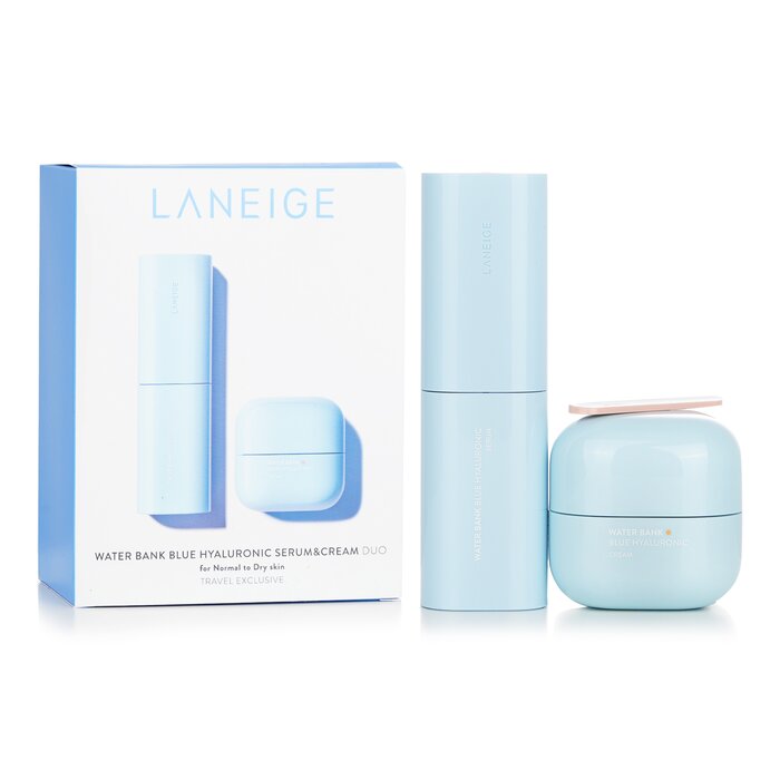 Laneige Water Bank Blue Hyaluronic (For Normal To Dry Skin) : 1x Serum 50ml/1.6oz + 1x Cream 50ml/1.6oz 2pcsProduct Thumbnail