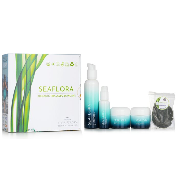 Seaflora Organic Thalasso Skincare Graceful Anti-Aging Set 5pcsProduct Thumbnail