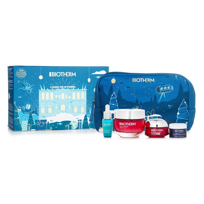 Biotherm Blue Therapy Red Algae Uplift Set 4pcs+1pouch - Sets