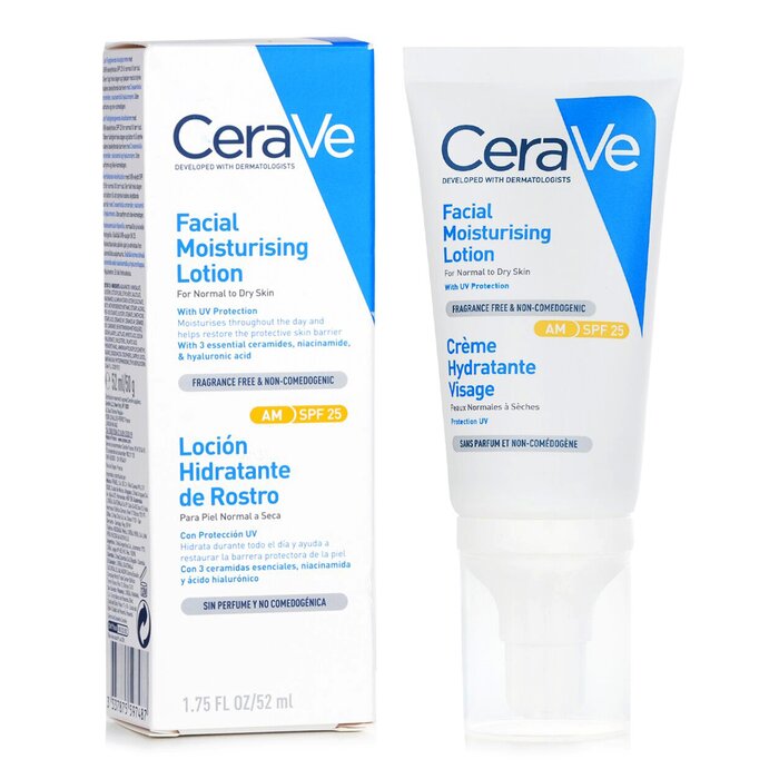CeraVe 長效保濕面霜SPF25 中性至乾性肌膚適用 52ml/1.75ozProduct Thumbnail