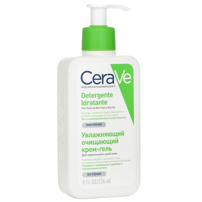 CeraVe Hydrating Cleanser สำหรับผิวธรรมดาถึงผิวแห้ง (พร้อมหัวปั๊ม) 236ml/8ozProduct Thumbnail