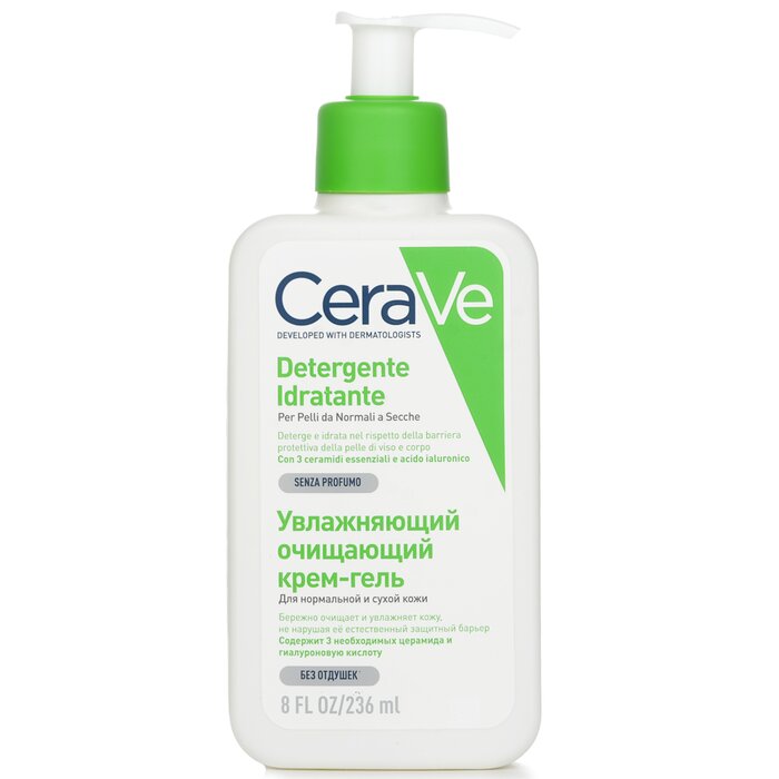 CeraVe Hydrating Cleanser สำหรับผิวธรรมดาถึงผิวแห้ง (พร้อมหัวปั๊ม) 236ml/8ozProduct Thumbnail