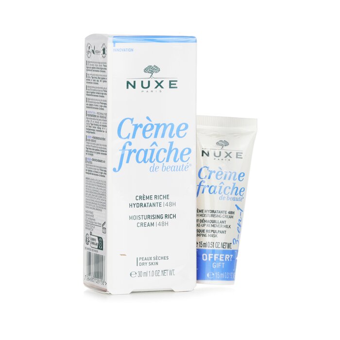 Nuxe Bộ quà tặng kem giàu dưỡng ẩm Creme Fraiche De Beaute 48HR (Dành cho da khô đến da rất nhạy cảm) 30ml+15mlProduct Thumbnail