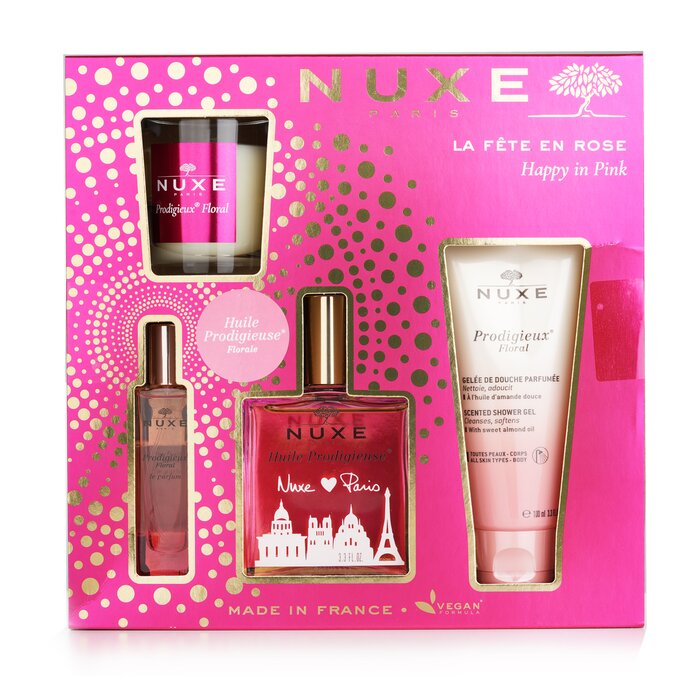 Nuxe La Fete En Rose - سعيد في مجموعة الوردي 4pcsProduct Thumbnail