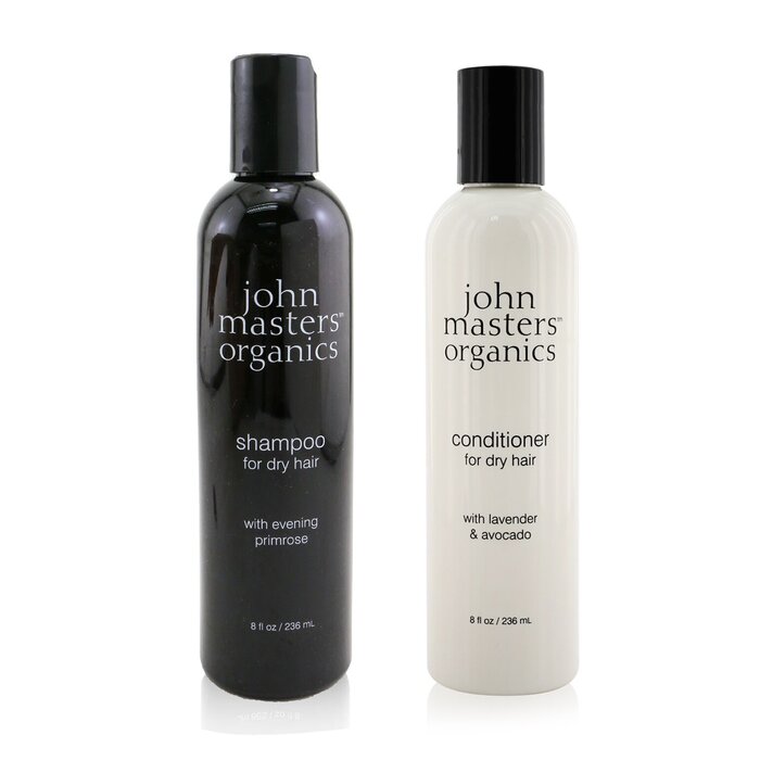 John Masters Organics Shampoo For Dry Hair with Evening Primrose 236ml + Conditioner For Dry Hair with Lavender & Avocado 236ml 2pcsProduct Thumbnail