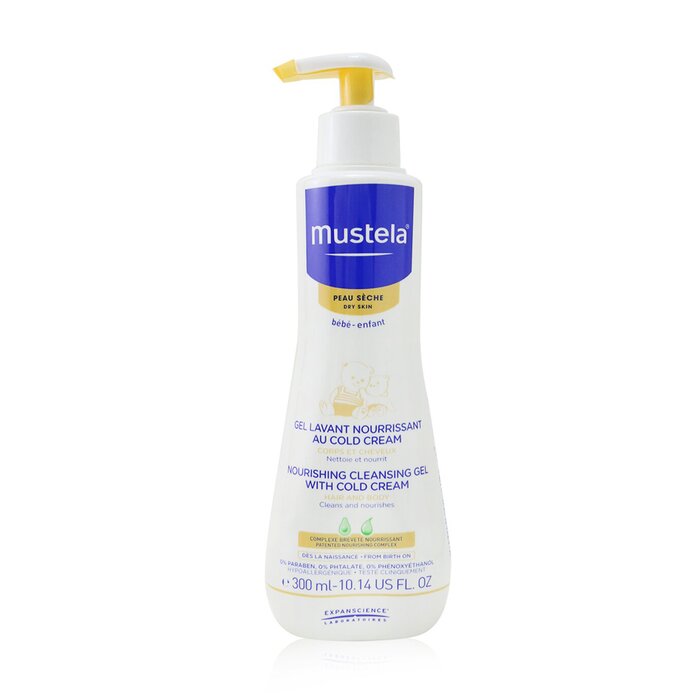 Mustela Nourishing Cleansing Gel with Cold Cream For Hair & Body - For Dry Skin (Exp. Date: 03/2023) 300ml/10.14ozProduct Thumbnail