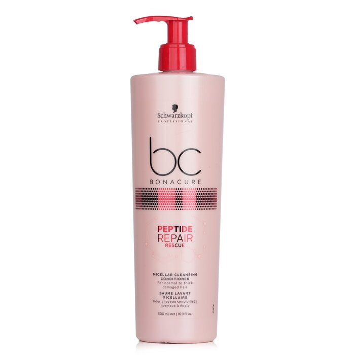 Schwarzkopf BC Bonacure Peptide Repair Rescue Micellar Cleansing Conditioner (For Normal to Thick Damaged Hair) (Exp. Date: 03/2023) 500ml/16.9ozProduct Thumbnail