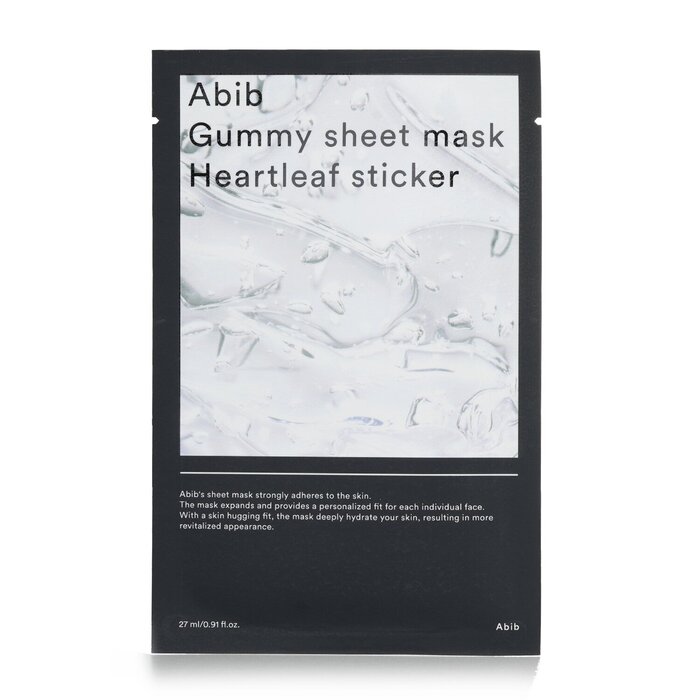Abib Gummy Sheet Mask - Heartleaf Naklejka 27mlx10pcsProduct Thumbnail