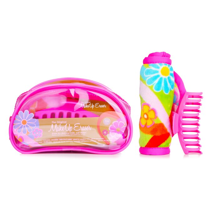 MakeUp Eraser Flowerbomb Set (1x MakeUp Eraser Cloth + 1x Hair Claw Clip + 1x Bag) 2pcs+1bagProduct Thumbnail