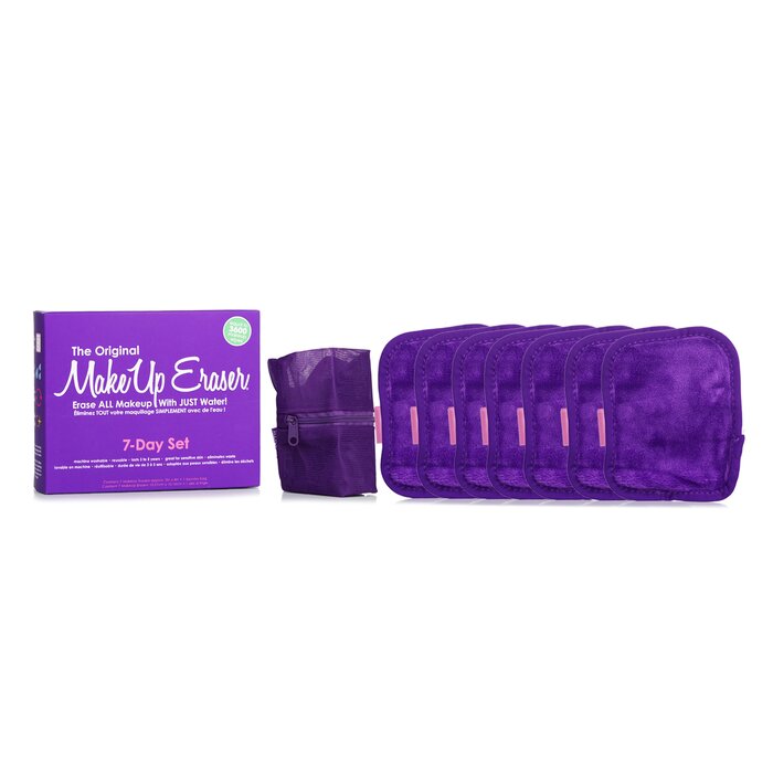 MakeUp Eraser Queen Purple 7 Day Set (7x Mini MakeUp Eraser Cloth + 1x Bag)  7pcs+1bag 7pcs+1bagProduct Thumbnail
