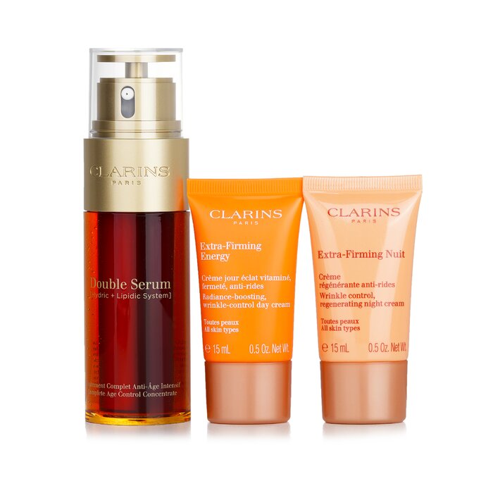 Clarins Double Serum & Extra-Firming Collection  3pcs+1bagProduct Thumbnail