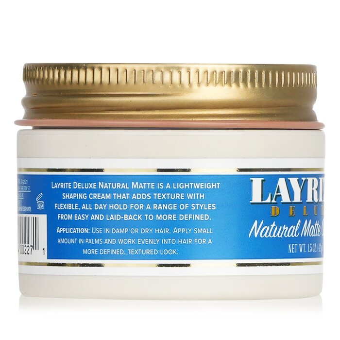 Layrite Natural Matte Cream (Medium Hold, Matte Finish, Water Soluble) 42g/1.5ozProduct Thumbnail