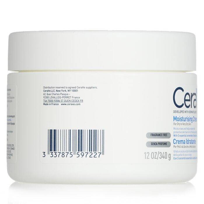 CeraVe Moisturising Cream For Dry to Very Dry Skin 340g/12ozProduct Thumbnail