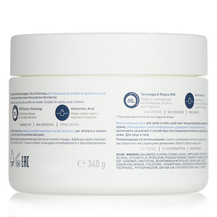 CeraVe Moisturising Cream For Dry to Very Dry Skin 340g/12ozProduct Thumbnail