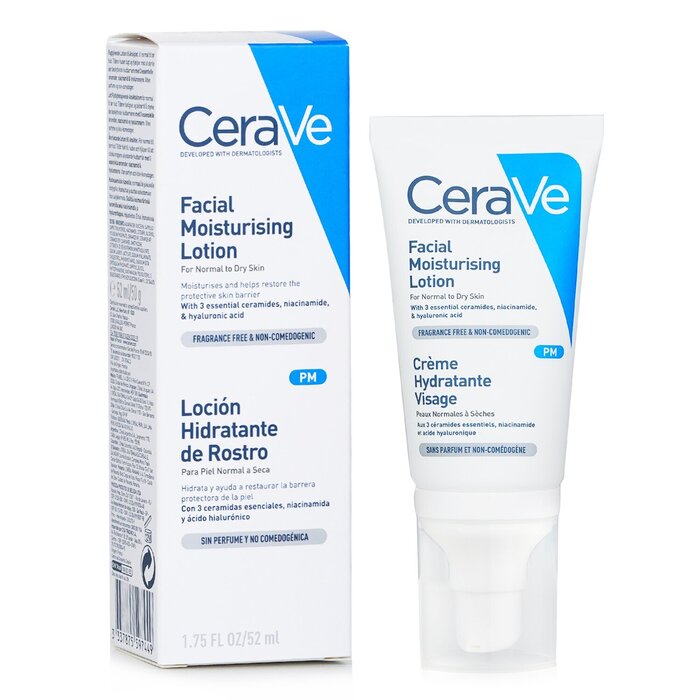 CeraVe Kosteuttava kasvovoide normaalille ja kuivalle iholle 52ml/1.75ozProduct Thumbnail