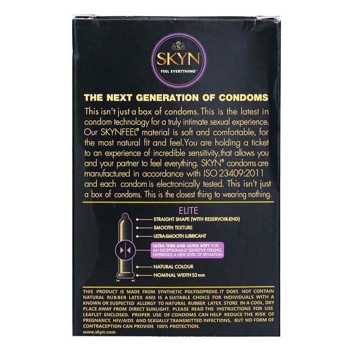 Skyn Elite Non-latex Condoms 10pcs 10pcs/box