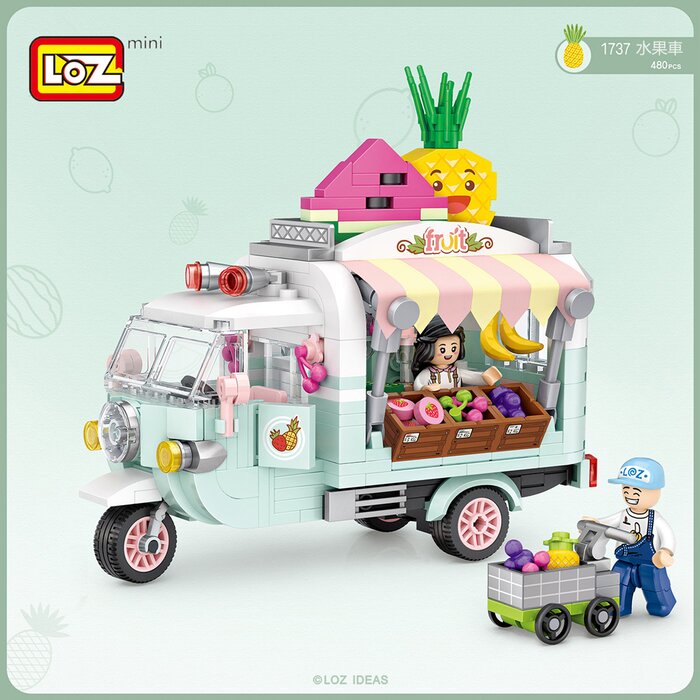 Loz - LOZ Mini Blocks - FruitCart Building Bricks Set 14 x 18 x 8 cm ...