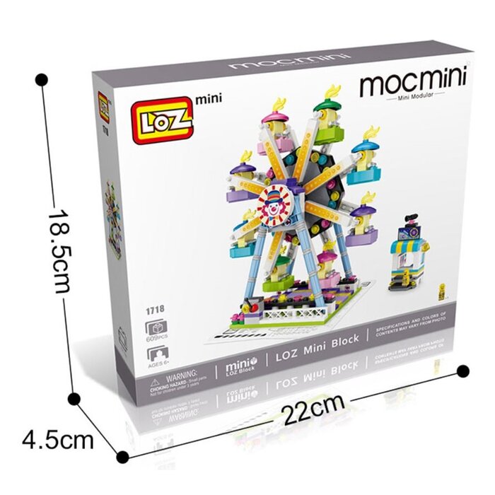 Loz LOZ Dream Amusement Park Series - Ferris wheel Building Bricks Set  22 x 18.5 x 4.5Product Thumbnail