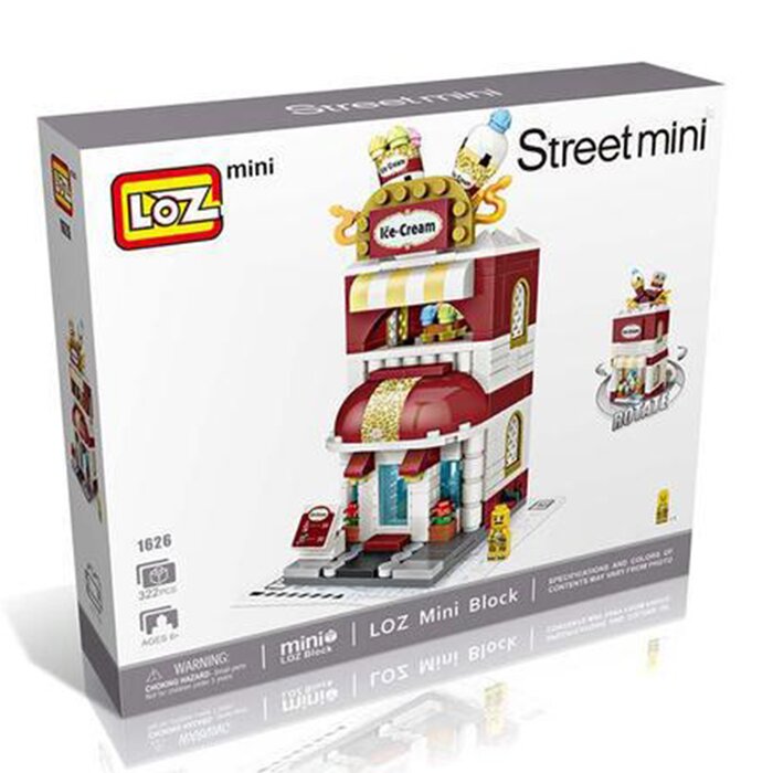 Loz LOZ Mini Blocks Ice Cream Shop Building Bricks Set 20 x 17 x 5 cm USA