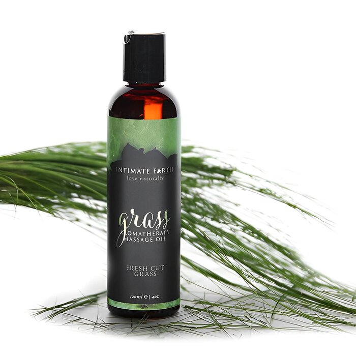 Intimate Earth Grass Massage Oil Fresh Cut Grass 120ml 4oz