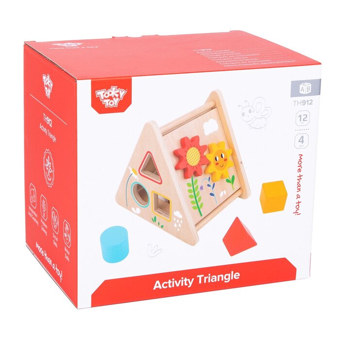 Tooky Toy Co Триъгълник на дейността 19x14x16cmProduct Thumbnail