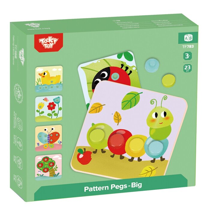 Tooky Toy Co Pattern Pegs - Big 22x22x3cmProduct Thumbnail