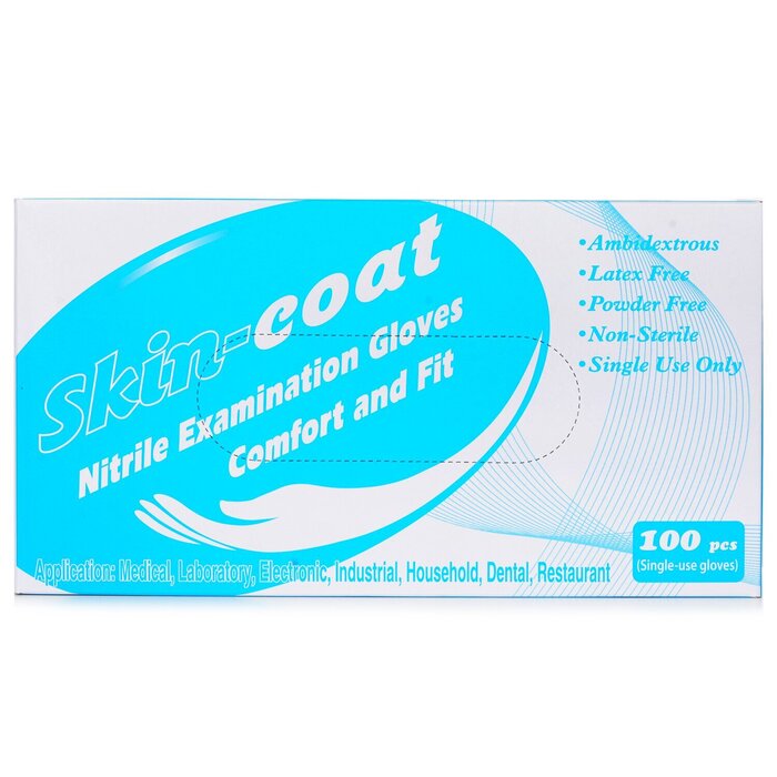 skin coat Prozone disposable nitrile gloves (blue powder-free) Size M - 100pcs 100pcs/boxProduct Thumbnail