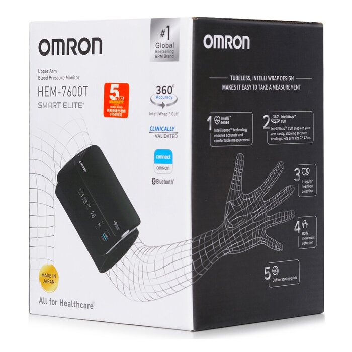 OMRON 歐姆龍 HEM-7600T 藍牙智能一體式手臂血壓計 1pcProduct Thumbnail