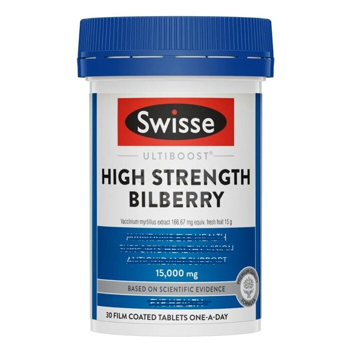 Swisse High Strength Blueberry Eye Care 15000mg - 30 Capsules 30pcs/boxProduct Thumbnail