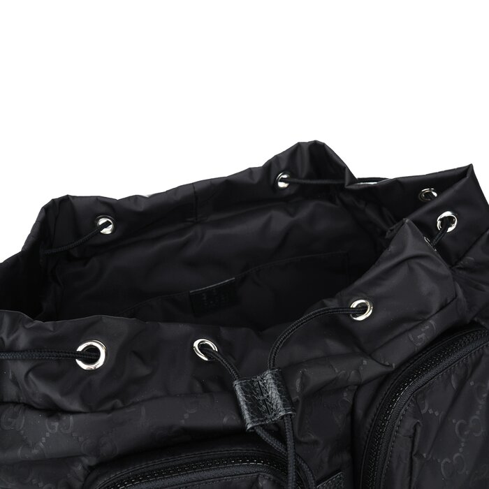 Gucci Gucci GG Nylon Rucksack Backpack 5105343 BlackProduct Thumbnail