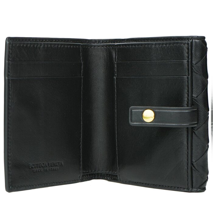 Bottega Veneta 2 fold wallet with coin purse 608074  BlackProduct Thumbnail