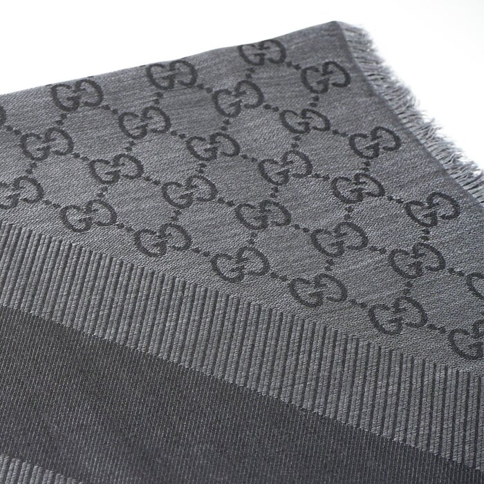 Gucci Square Scarf 281942 Dark Grey Dark GreyProduct Thumbnail