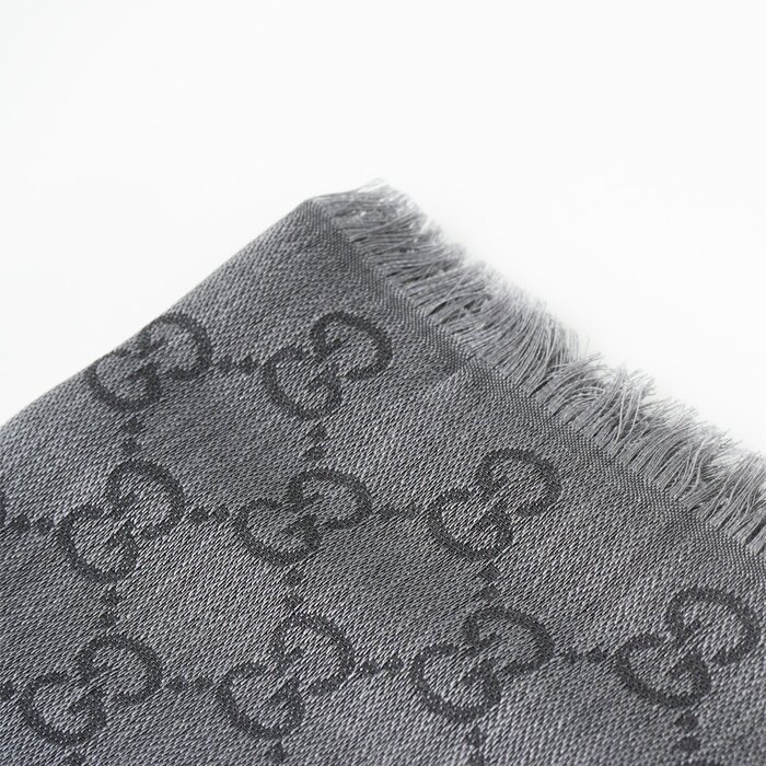 Gucci Square Scarf 281942 Dark Grey Dark GreyProduct Thumbnail