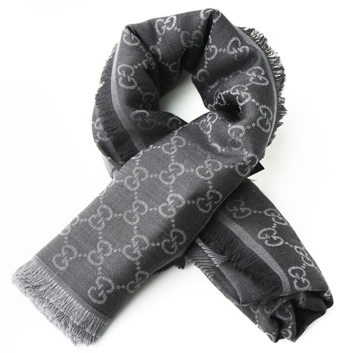 グッチ Gucci Square Scarf 281942 Dark Grey Dark GreyProduct Thumbnail