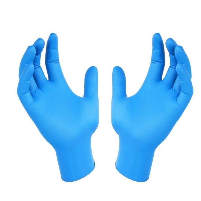 KQ KQ - Витрилни ръкавици за еднократна употреба от смес от винил и нитрил - сини (XL) XLProduct Thumbnail