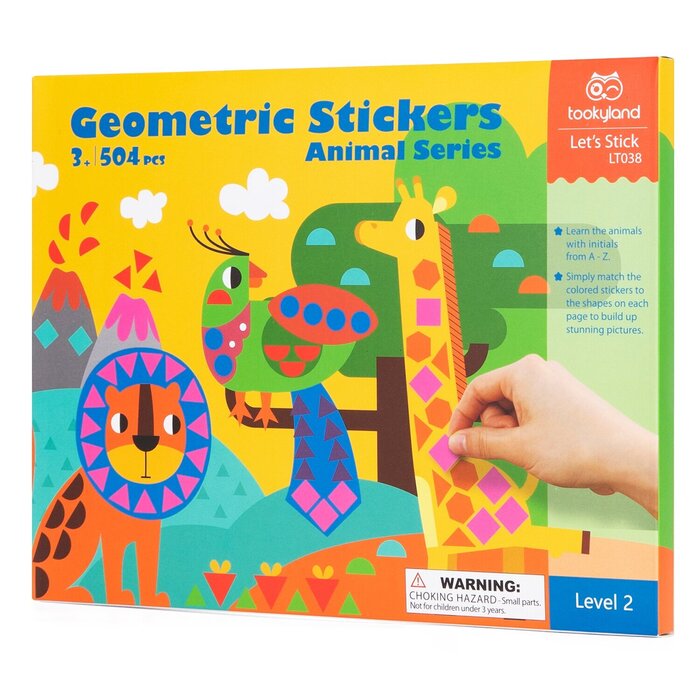 Tookyland &quot;Geometric Stickers - Animal Series&quot; &quot;26x2x20cm &quot;Product Thumbnail
