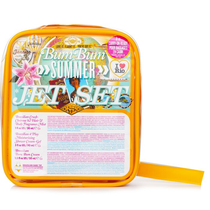 Sol De Janeiro Bum Bum Jet Set Cream 50ml + Moisturizing Shower