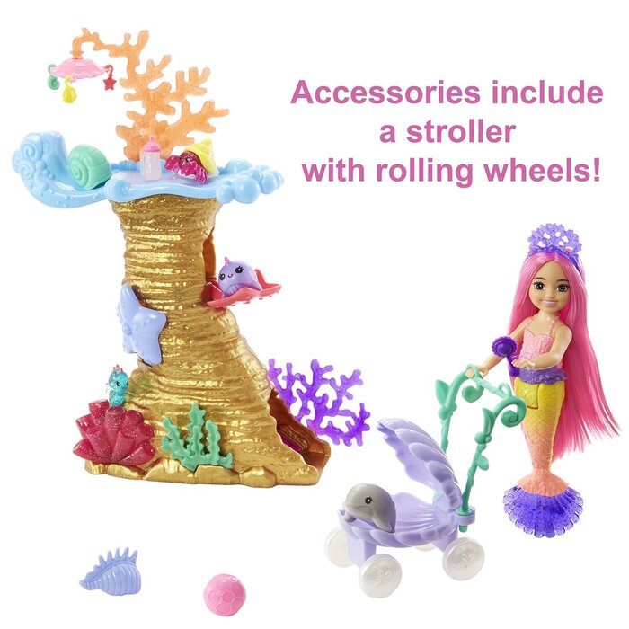 Barbie Кукли Mermaid Power и комплект за игра 33x7x32cmProduct Thumbnail